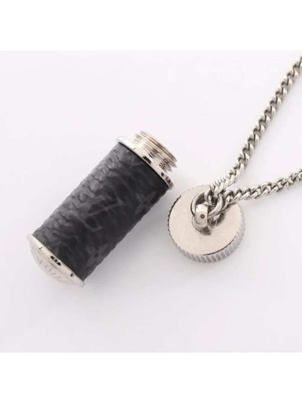 Louis Vuitton Necklace Collier Charm Monogram Eclipse